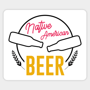 Native American Beer Sticker